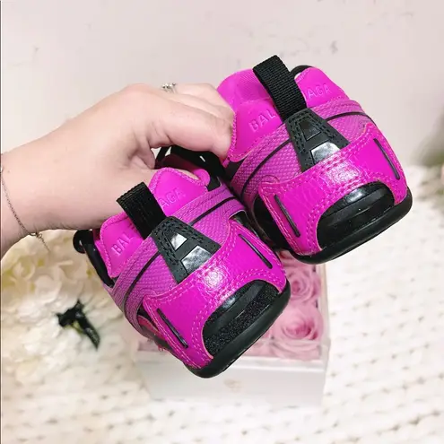 Balenciaga Authentic New Pink and Black Drive Sneakers