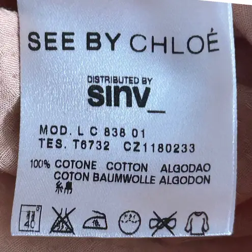 See By Chloe Woman Sleeveless Blouse Size 4 Preppy Ivy League Maximalist Waldorf