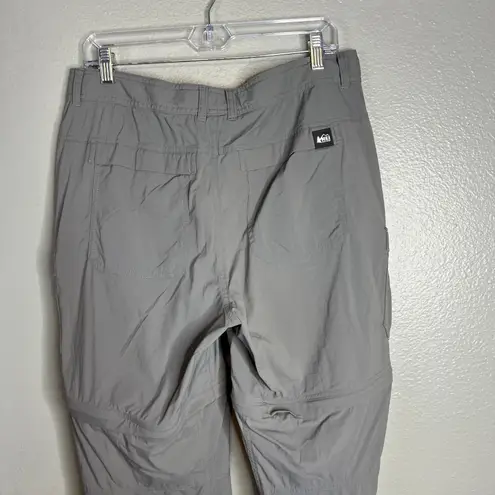 Rei Co-op REI Co-op Womens Convertible Hiking Pants Size 12 Gray Zip Off Cargo Travel
