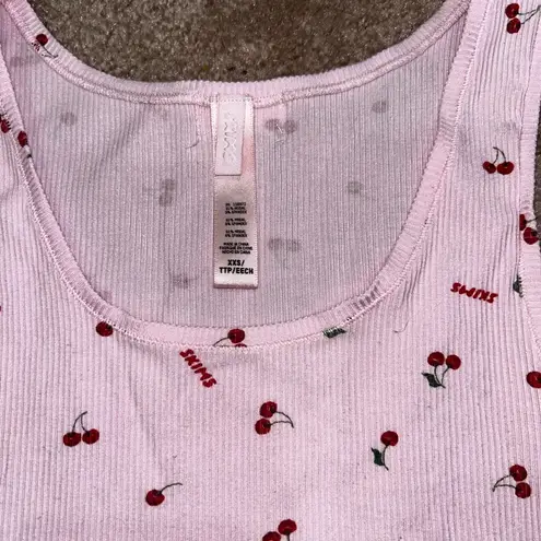 SKIMS Pink Limited Edition Ribbed Cherry Print Set Lana Del Ray Valentine