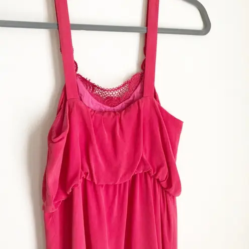 Tibi NY smoked silk pink mini dress