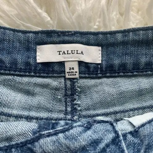 Talula NWT raw hem shorts sz 24 blue sparkle studs