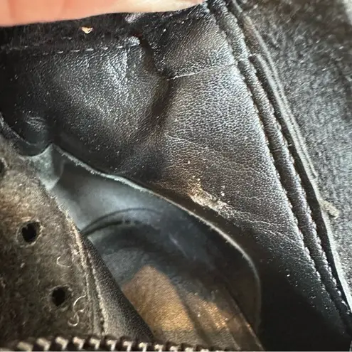 Brian Atwood Size 6 Black Knee High Perforated Stilleto Heel Dramatic Date Night