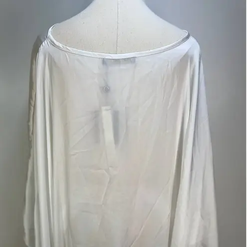 Anthropologie  Erika Peña Cape Dress White Maxi Gown