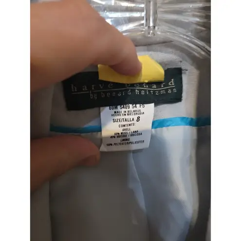 Harvé Benard Harve Benard Light Blue Blazer, Women's Size 8 Jacket, Vintage Lined Jacket