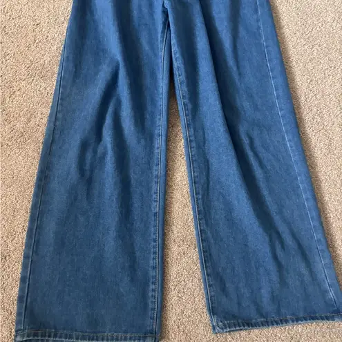 Boutique Unbranded Medium Wash Women's Casual Blue Denim Overalls Size XL