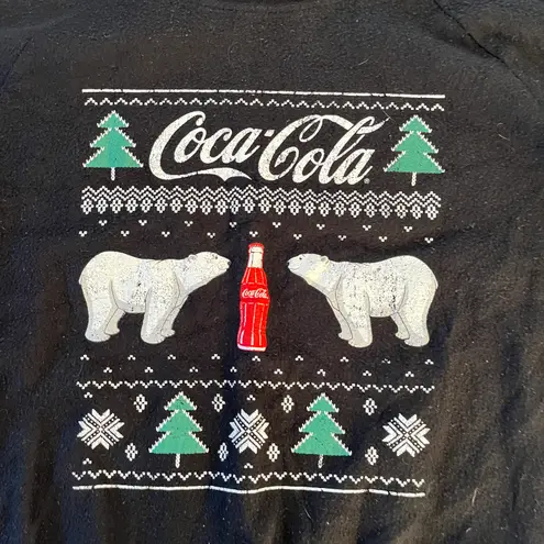 Coca-Cola Womens Black Polar Bear Sweatshirt - S