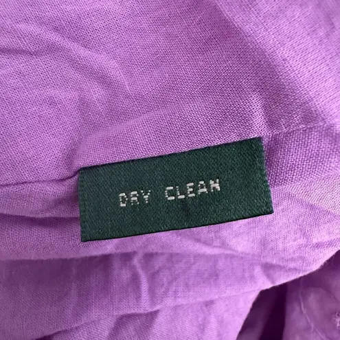 Lauren Ralph Lauren Eyelet Lace Tiered Purple Midi Skirt Size 10