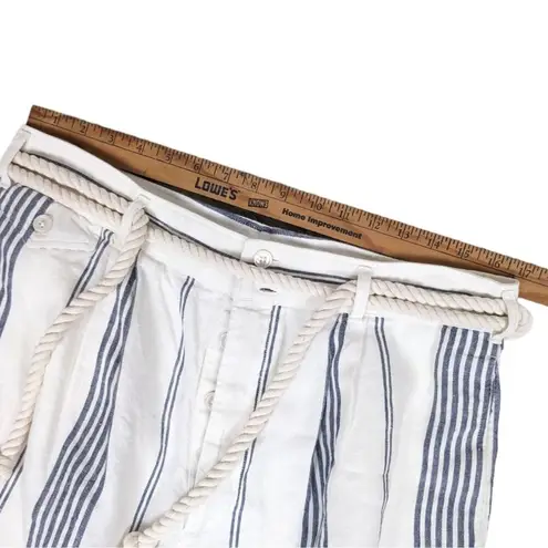 Polo Ralph Lauren Striped Linen Shorts with Rope Belt 12