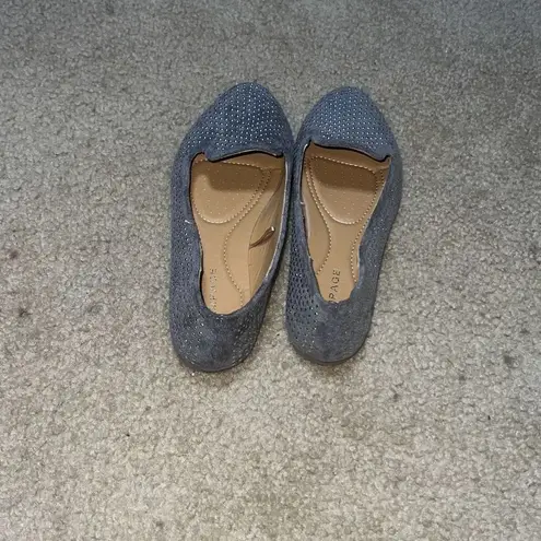 Rampage  Gray Studded Flats