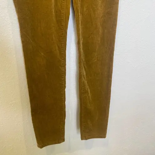 CAbi  Jeans Tan/Gold Baby Corduroys Skinny Low-Mid Rise EUC Sz 4