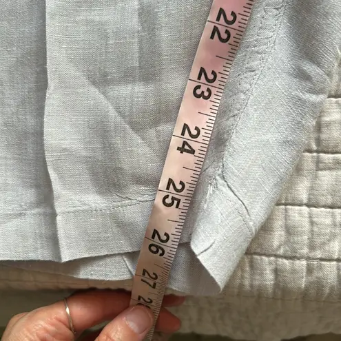 Poetry light grey Pull-On elastic waist Wide tapered Leg Linen pants 18/20”