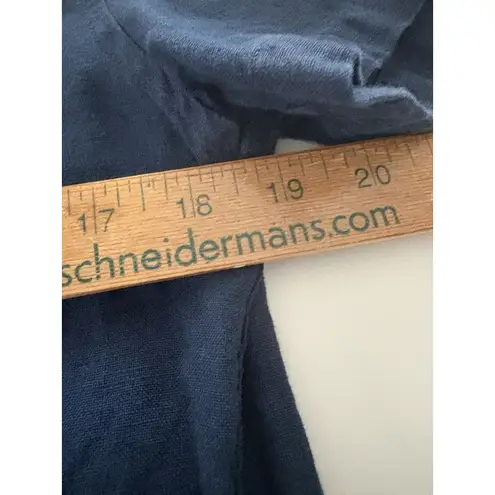 J. Crew Irish Linen Shirt Baird McNutt Size S Dark Blue Slim Fit Casual Nautical