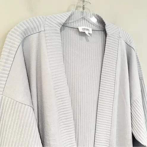 Haven Well Within Sweater Knit Cardigan Womne's XL Pale Blue Athleisure Comfy
