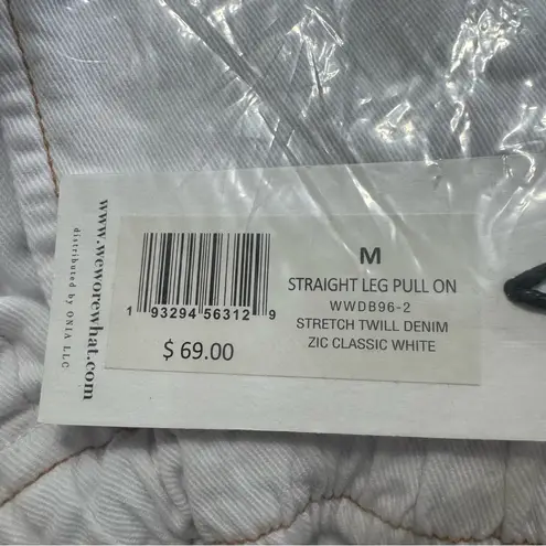 We Wore What White Straight Leg Pull On Twill Denim Size M