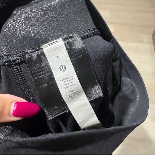 Lululemon Black  Align leggings SHINE 8