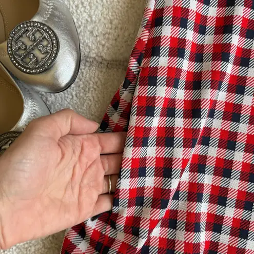 Tory Burch  Red Performance Jacquard “Perfect Check” Dress Sporty Preppy Luxe - Image 9