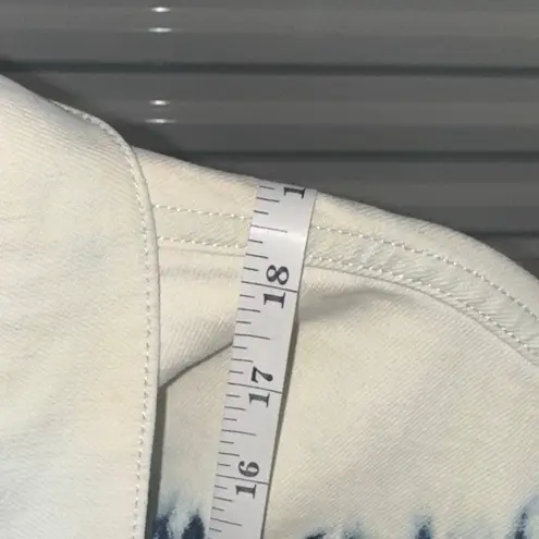 Stella McCartney white Navy Tie-Dye Jean Jacket Size Large