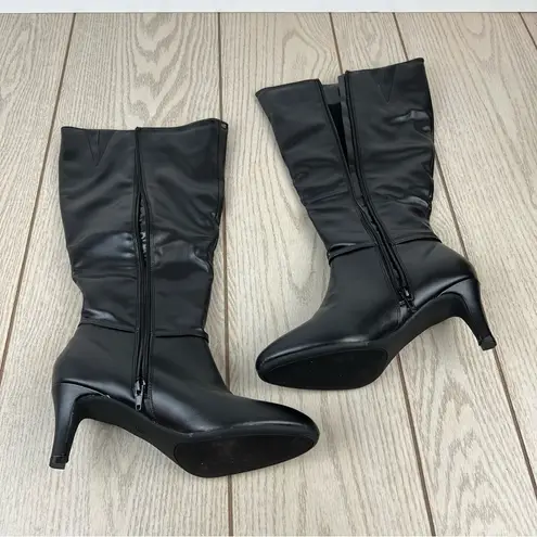 Karen Scott Hanna Chain Dress Boots 8M/WC Black $80