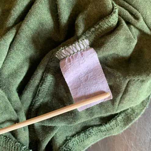 FH Clothing Co. Polka Dot Top with Pocket Casual Green XL Funky USA Comfy Artsy