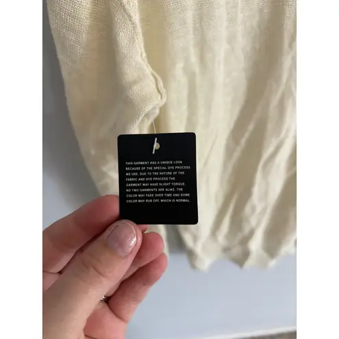 Inhabit Linen Knit Sweater Lightweight Casual Everyday Top Size M Size M