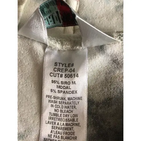 Hard Tail forever skirt with ruched sides faux wrap tie dye size large Gray