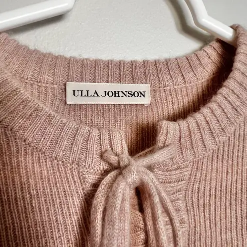 Ulla Johnson NWOT  Thalia Puff Sleeve 100% Cashmere Pullover  Sweater Size Small