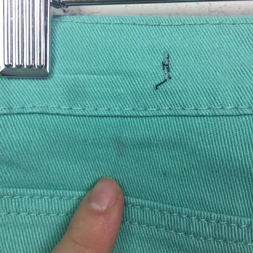 VIOGOLD Teal Cutoff Jean Shorts Size 30 Green