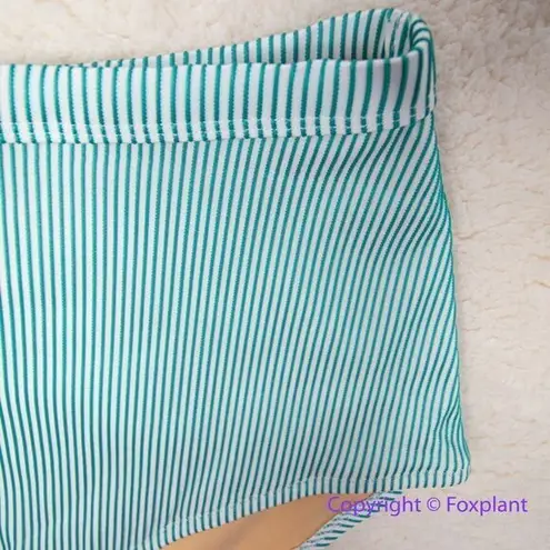 NEW Rhythm x Free People Noumea boy leg bikini bottom, size L Green Size L