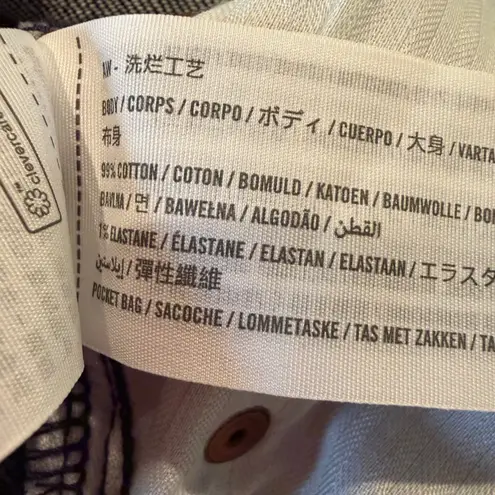 Abercrombie & Fitch  Denim Romper Women's M/Tall Strapless Dark Wash Y2K‎ Hippie