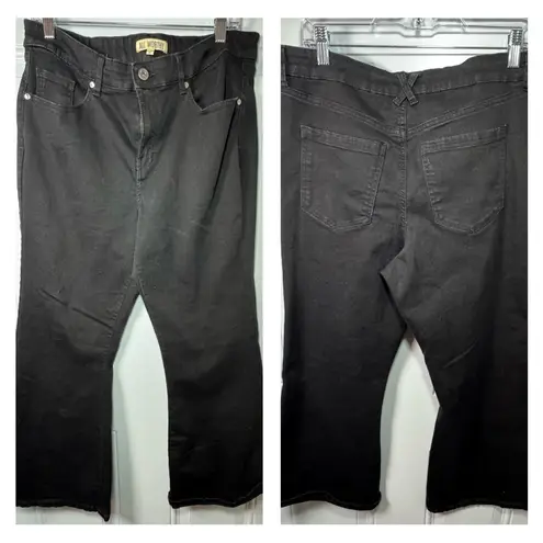 All Worthy by Hunter McGrady Black Flare Women’s Jeans Size 14P