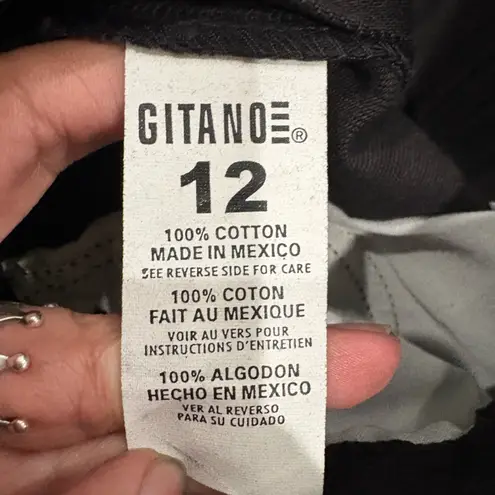 Vintage Gitano Black Jean Shorts for Women Size 12