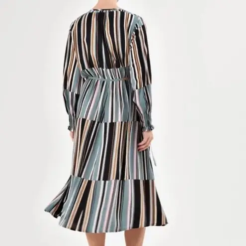 NWT Masai Neve Striped Dress Goblin Blue Size XL
