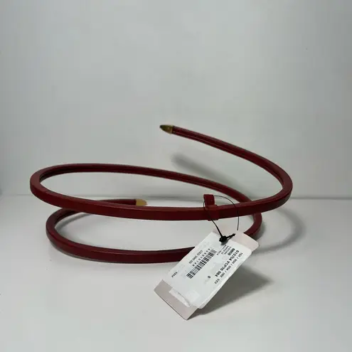 Bottega Veneta Snake Wrap Around Rust Leather Belt