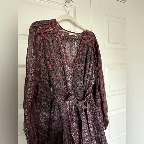 Ulla Johnson Eleni Floral Silk Minidress in Twilight