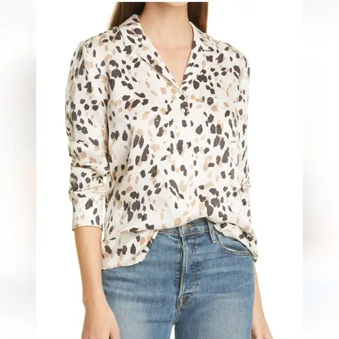 Rails New NWT rebel natural abstract silk top