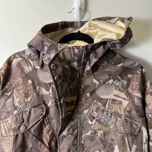 Burton  Women's Dryride Snowboard Ski Jacket Lighters Allover Print Neutral L