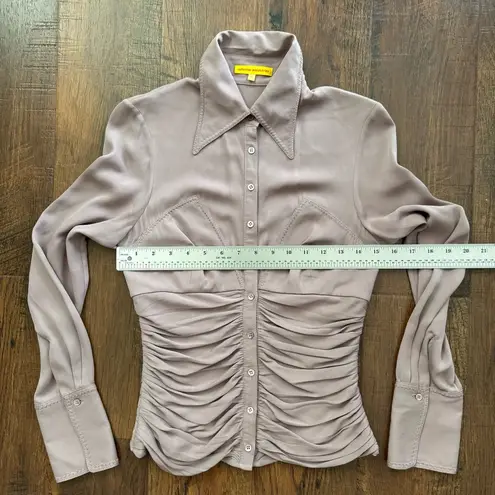 Catherine Malandrino lavender elegant western style top, size S