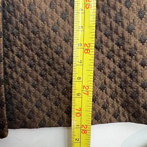 Escada Silk & Wool Blazer Brown Diamond Quilt Size 4