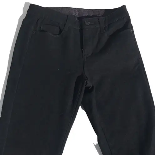 A+G Basic Black Fleece Lined Skinny Jeans Size 25
