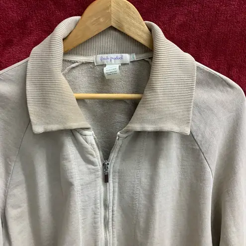 Fresh Produce B18-Women's Jacket, Size L, Beige Y2K