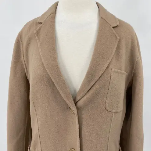 Talbots  Wool Jacket Single Breasted Button Down Patch Pockets Brown Womens 16