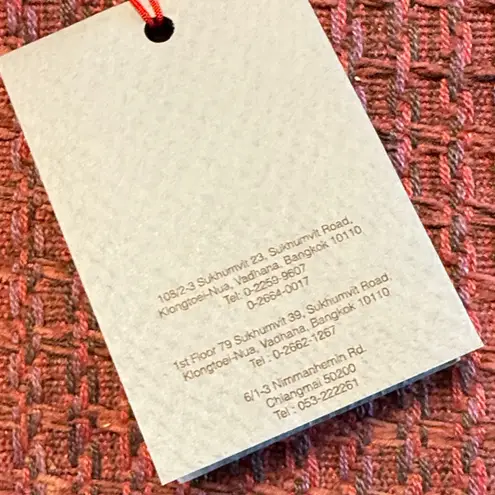 NWT Nandakwang Elegant Red Textured Women's Tote Bag