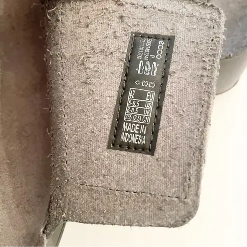 Ecco  Women's Size 8/8.5 Black Cozmo One Band Velcro Slip On Slide Sandal