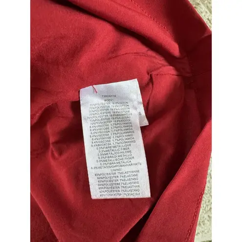 Molly Bracken Red Purple Tweed Fringe Pencil Skirt Size Large Dark Preppy Grunge