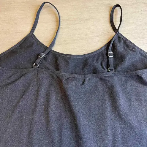 Soho Girls Black Sleeveless Tank Top Basic Layering Cami One Size