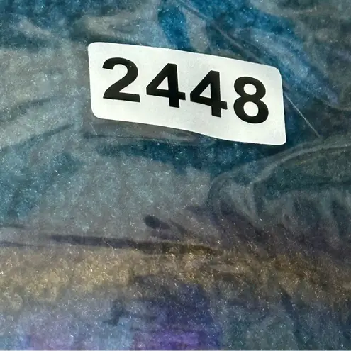 L.L. Bean Vintage Womens Size M Blue Tribal Southwestern Fleece Full Zip Jacket Size M