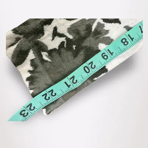 Magnolia Grace Green Floral Print Open Front Cardigan Size S Business Casual White