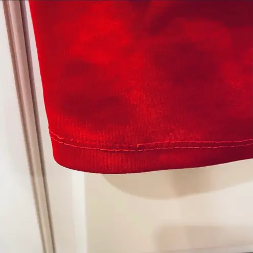 Red Fox Striped Crop Top Shirt Red White Blue French Patriotic M