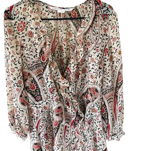Veronica Beard Derby Silk Paisley Print Dress